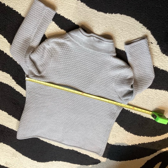 Talbots Light Grey 100% Merino Wool Tight Knit Blazer Cardigan Sweater 
Sz XLP - Picture 9 of 12